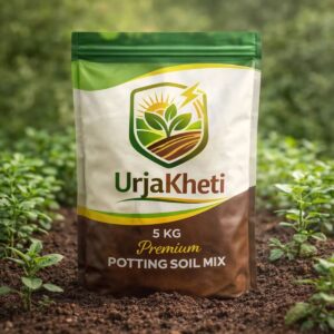 Urjakheti Premium Potting Soil Mix for All Plants | Ready to Use Garden Soil, 5kg