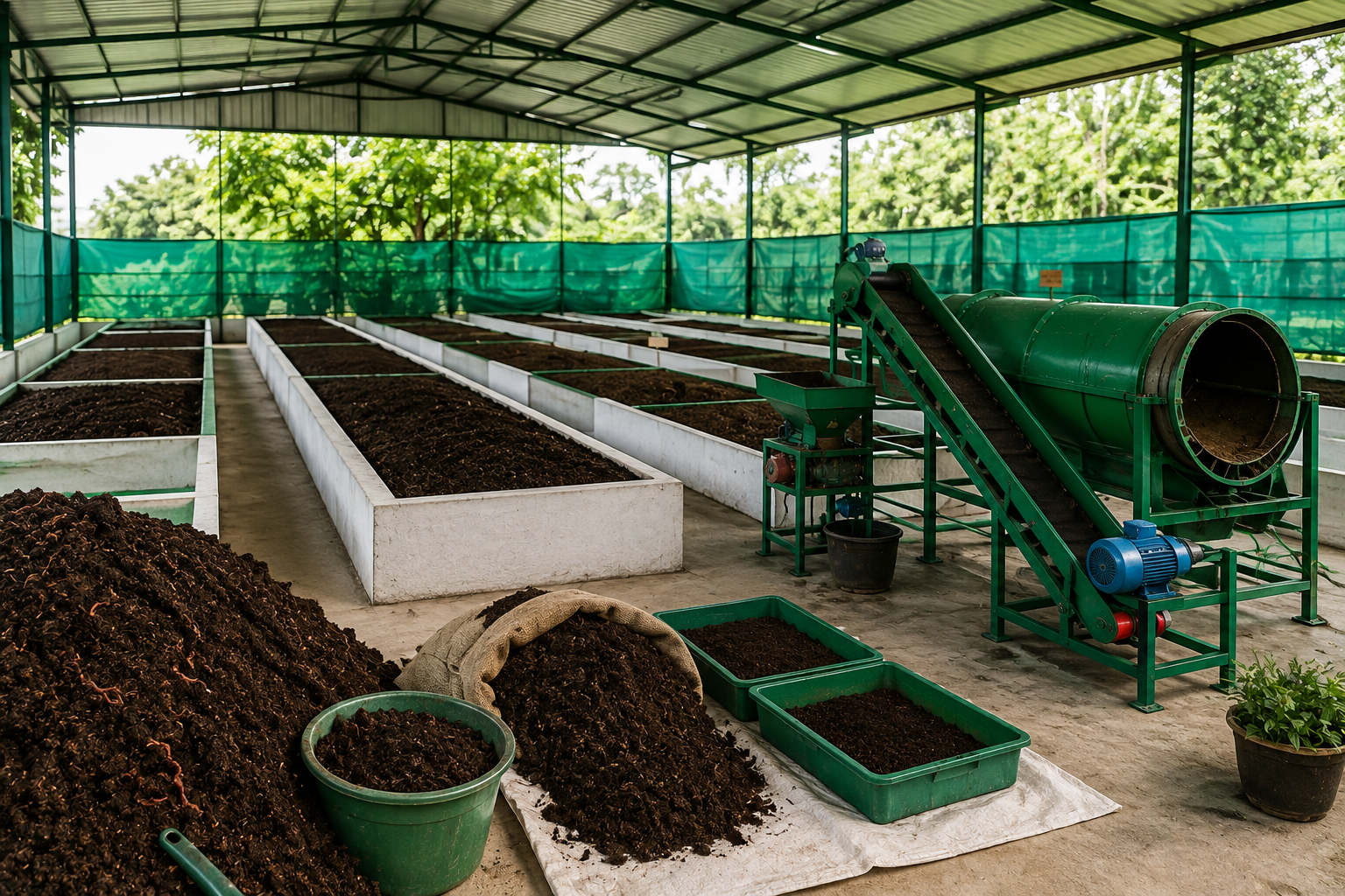 Vermicompost Plant Setup